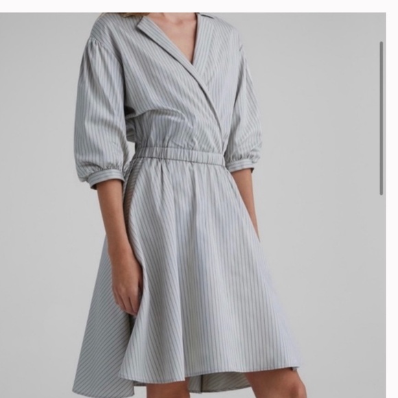 Club Monaco Women’s Dress With Brown Stripes - Picture 2 of 16